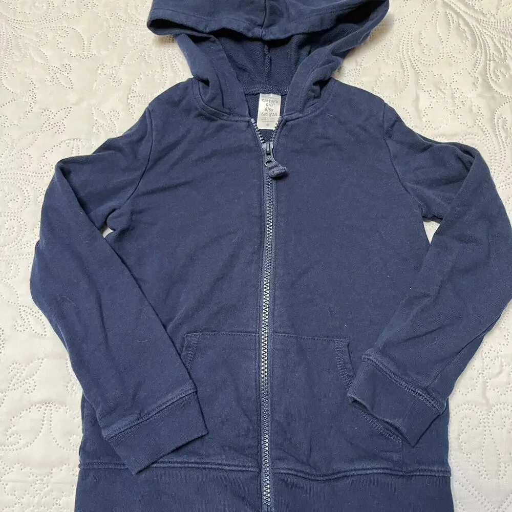 Carter's Full Zip Hoodie Sweatshirt Size 6